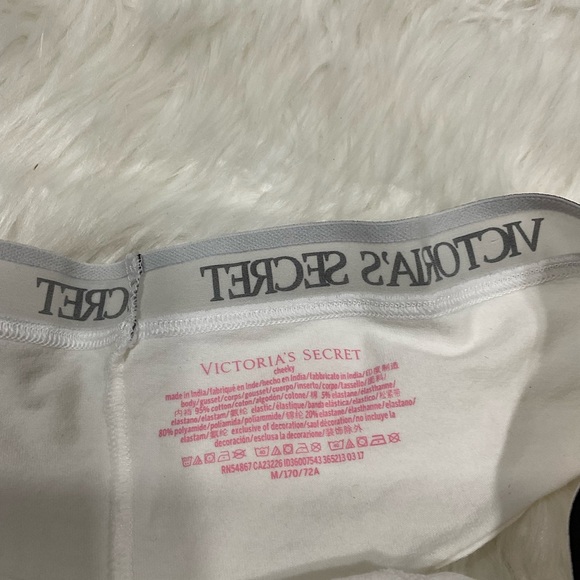 Victoria's Secret Black Bra and White Panty Set - Picture 9 of 11